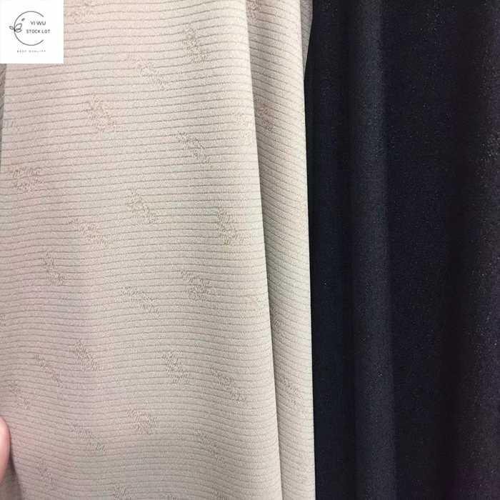 china warehouse 100% polyester fabric knitted jacquard plain dyed fabric stock fabric