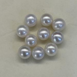 Perlas Sueltas de Agua Dulce Naturales de 10-14 mm, Perlas Doradas con Fuerte Optimización de Luz, Círculo Perfecto, Defectos, Perlas de Optimización Zhuji - Product Image 2