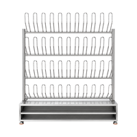 Séchoir à bottes industriel multi-positions en acier inoxydable 201 304, prêt pour l'OEM, avec système d'air chaud pour l'entrée hygiénique