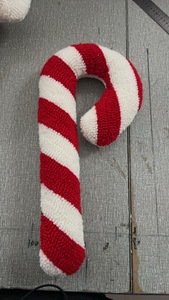 Coussin décoratif personnalisé en peluche colorée, motif menthe poivrée, pour Noël, en forme de béquille, nouveauté pour la maison - Product Image 3