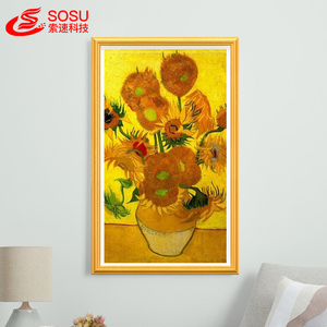 Art 32 Inch Smart Cloud Photo Video Display Screen High Definition Portable Art Wifi Display <strong>Digital</strong> Picture Frame Wooden - Product Image 1