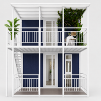 Maison conteneur moderne extensible à deux étages, écologique, 2, 3, 4 ou 5 chambres, préfabriquée, certifiée CE ISO