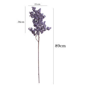 Branche de baies artificielles séchées violettes de 89 cm, en mousse, pour décoration de mariage, vase, hôtel, <span class=keywords><strong>fleuriste</strong></span> - Vente en gros - Product Image 2