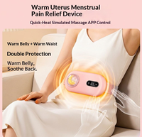 2026 Warmer Bauchgürtel für Frauen bei Menstruationsschmerzen, mit Wärme-, Vibrations- und Massagefunktion, Taillenstütze, Entspannend und Komfortabel