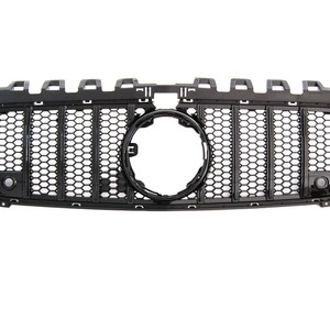 Calandre avant pour Mercedes-Benz Classe A W177 2019, plastique ABS noir, design sportif, compatible avec le pare-chocs - Product Image 1