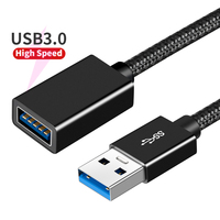 Cavo di prolunga USB 3.0 ad alta velocità cavo adattatore da maschio A femmina con trasferimento dati da 5Gbps