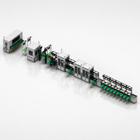 Ligne de production semi-automatique d'assemblage de packs de cellules cylindriques de batteries au lithium 18650 21700 32650 46140