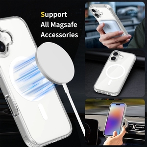 Funda Magnética Transparente para <span class=keywords><strong>iPhone</strong></span> 18 Pro Max 17 Pro Max, Antigolpes, Anticaídas, Compatible con Carga Inalámbrica - Product Image 2