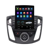 Autoradio 9,7 pouces, autoradio GPS, Carplay, Android Auto, lecteur DVD de voiture avec boutons pour Ford Focus 2012-2017