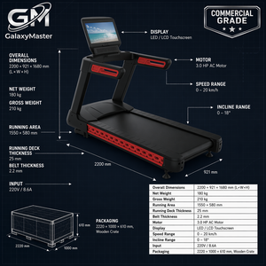 <span class=keywords><strong>Tapis</strong></span> roulant professionnel commercial, moteur AC 3.0HP, inclinaison <span class=keywords><strong>18</strong></span>%, machine <span class=keywords><strong>de</strong></span> <span class=keywords><strong>course</strong></span> robuste pour salle <span class=keywords><strong>de</strong></span> sport, qualité professionnelle GM-T009 - Product Image 4