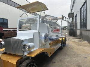 2025 <b>Gold</b> Professional Manufacturer Classic Chariot Coffin Car Electric Hearse Funeral Car Trailer Sales Special Transport - Product Image 6