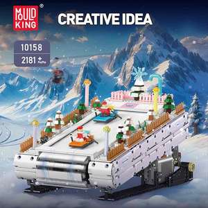 Mould King 10158 Ski Resort modelo ladrillos juguetes juego juguetes técnicos entretenimiento MOC bloques de construcción para niños - Product Image 2