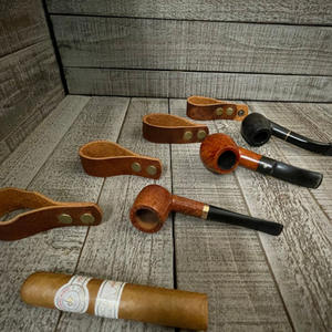 Porte-pipe en cuir véritable de qualité supérieure Porte-cigare vintage Porte-cigarette de luxe minimaliste pour la détente en camping - Product Image 3
