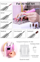 Machine à ongles électrique professionnelle 35000 tr/min, lime électrique portable rechargeable pour le retrait du vernis gel acrylique et les soins des ongles