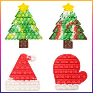 Regalos de Navidad: Novedad en Juguetes Sensoriales Antiestrés Pop-it de Burbujas de Presión con Diseño de Ciervo y Sombrero de Árbol - Product Image 3