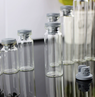 Bouteilles en verre rondes transparentes, plusieurs tailles, contenants liquides de voyage, livraison directe d'usine