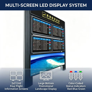 Terminal FIDS de Sistema Completo con Pantalla LCD Personalizada y CMS para Visualización de Información de Vuelos en Aeropuertos y Señalización de Terminales - Product Image 4
