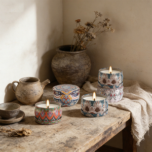 Tarros mate para velas con tapas, envases de lujo vacíos para rellenar con cera de soja hecha a mano, personalización de marca, suministro al por mayor - Product Image 6