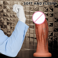 Dilatateur anal extra-large en silicone liquide 3D en forme d'œuf, souple, pour l'entraînement à l'étirement, plug anal, grand godemichet, jouet sexuel pour adultes