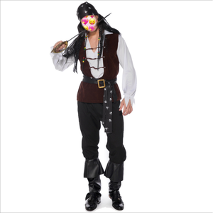 Disfraces de fiesta de Halloween de <span class=keywords><strong>Pirata</strong></span> para hombre <span class=keywords><strong>adulto</strong></span> de calidad 2017 - Product Image 4