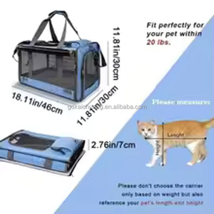 Kratzfeste, faltbare, tragbare Auto-Haustiertasche: Atmungsaktiver Handgepäck-Reiseträger für kleine Welpen und Katzen – Ideal für unterwegs und zum Ausruhen - Product Image 3