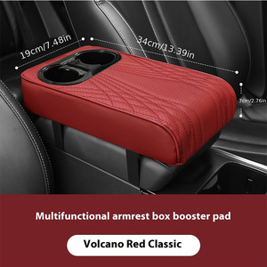 Vendita Diretta Transfrontaliera: <span class=keywords><strong>Bracciolo</strong></span> <span class=keywords><strong>Universale</strong></span> per <span class=keywords><strong>Auto</strong></span> con Cuscinetto Rialzato, Portabicchieri e Copertura Protettiva Multifunzionale con Vano Laterale - Product Image 2
