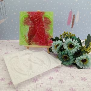 Moldes de fundición de resina hechos a mano para adornos decorativos DIY estilo Ins herramientas de escritorio de silicona molde de Papá Noel - Product Image 3