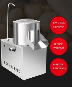 1100W Commercial Electric Stainless Steel Potato Peeler Automatic <b>Vegetable</b> Peeling Machinery for Restaurants and Kitchens - Product Image 4