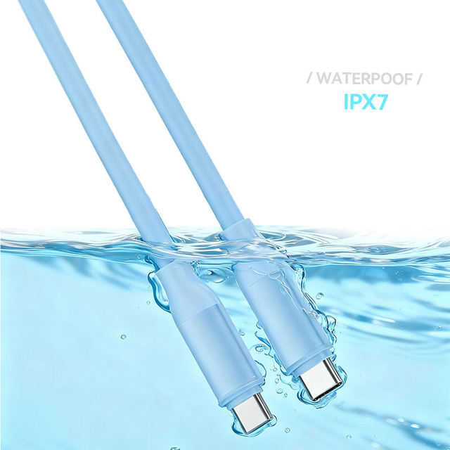INNOPRO 60W Liquid Silicone 3A USB-C Magnetic Fast Charging Data Transfer Waterproof Data Cable for Camera Computer IOS Devices