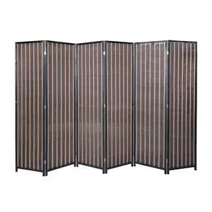 Separatore pieghevole per interni per la Privacy <span class=keywords><strong>in</strong></span> sud Africa divisorio per ambienti <span class=keywords><strong>in</strong></span> Rattan di bambù di lusso - Product Image 1