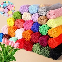 Limpiapipas de Chenilla Multicolor a Granel, Varillas de Chenilla Tipo Macaron para Ramos de Flores y Otros Juguetes Educativos
