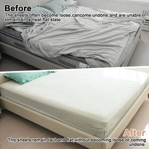 Heavy Duty Plastic Bed Sheet Holders <b>Corner</b> Fitted Straps Lock Sheet Holder for All Mattress Sizes Secure <b>Corner</b> Fitted Bed - Product Image 5