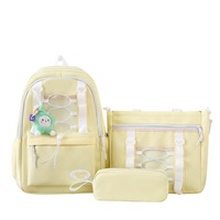 Sac à dos polyvalent pour étudiants Ensemble 3 pièces de grande capacité Sac à dos pour filles Sac de voyage en plein air Sacs d'école Sac à dos