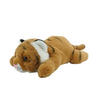 Vente en gros directe usine : Peluche Tigre Porte-Bonheur de l'Année du Tigre, Tigre Mignon, Coussin Long, Coton PP, Cadeau, Pour 8-13 ans, Boîte couleur, Sac en filet