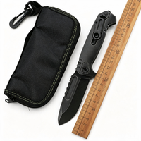 Couteau pliant en acier 10Cr15MoVCo avec manche en titane, couteau de poche EDC pour le camping, la survie, la pêche, les fruits et les usages multiples