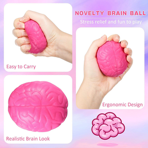 Juguete Promocional Personalizado, Pelota Antiestrés Sensorial con Forma de Cerebro, Pelota de Espuma PU Suave para Aliviar el Estrés - Product Image 2