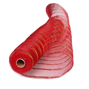 Colorful Metallic Random <strong>Mesh</strong> Fabric Deco <strong>Mesh</strong> Rolls for <strong>Wreath</strong> - Product Image 1