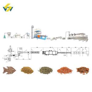 Ligne de production automatique d'aliments pour poissons d'aquaculture et d'aliments pour poissons-chats, extrudeuses <span class=keywords><strong>à</strong></span> double vis et sécheuses multicouches <span class=keywords><strong>à</strong></span> <span class=keywords><strong>vendre</strong></span> - Product Image 1