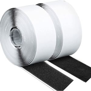 Rouleau de fermeture auto-agrippante en nylon noir robuste, ruban adhésif auto-adhésif pour la fixation des fenêtres, des cadres photo - Product Image 4