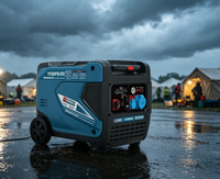 5000W Dual-Voltage Benzin-Inverter-Generator, leises, tragbares Stromaggregat für mobile Werkstätten & Camping-Wohnmobile