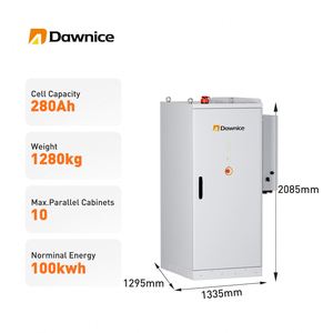 Armoire de batterie au lithium ignifuge Dawnice pour l'extérieur, système de stockage d'énergie tout-en-un pour système solaire commercial de 50 kW 100 kW - Product Image 3