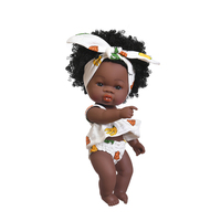 Muñeca de Piel Negra de Silicona de Cuerpo Completo Reborn, Muñeca de Simulación Negra de Gran Venta, Muñecas de Vinilo de Simulación de Bebé de 35 cm