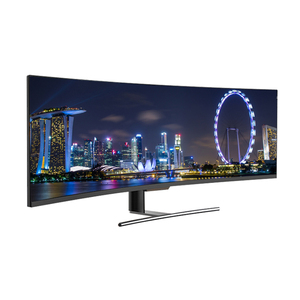 Süper geniş ekran 49 inç Lcd 4k monitör oyun 144hz kavisli monitör