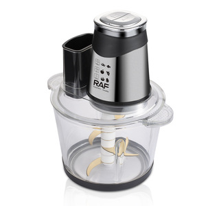 Robot culinaire électrique multifonction avec bol en verre de 3 L, lames dorées, pilon à igname et port d'alimentation supplémentaire - Product Image 3