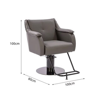 Sillón de Barbería Moderno y Minimalista, Mueble de Salón Tapizado, Silla de Peluquería con Base Redonda - Product Image 6