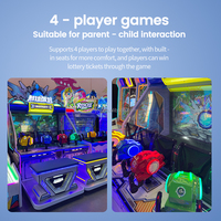 Machine de tir de balles commerciale pour 4 joueurs, jeu d'arcade de fête avec récupération de tickets pour centre de jeux
