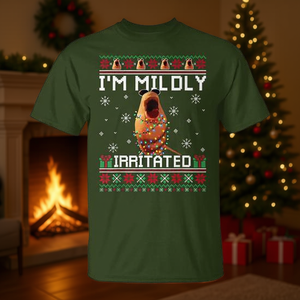 T-shirt avec motif de Noël « I'm Mildly Irritated Marcus The Worm » - Product Image 3