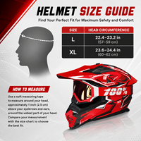Casque de motocross pour moto tout-terrain avec lunettes anti-vent et anti-poussière, couche de sécurité EPS, Cascos Para Moto