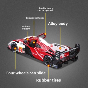 Modellino Auto da Corsa in Metallo <span class=keywords><strong>Scala</strong></span> <span class=keywords><strong>1</strong></span>:<span class=keywords><strong>24</strong></span> per 963, Ornamento e Regalo per Ragazzi - Product Image 3