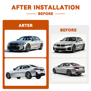 G20 Old to New Body Kit for BMW <strong>3</strong> Series G20 PRE <strong>Model</strong> Changed to LCI MT Style Bumper <strong>Diffuser</strong> Headlight Body Kit - Product Image 6